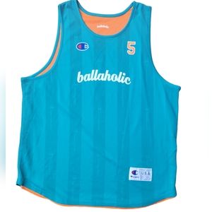 Ballaholic x Champion Men Basketball Jersey Reversible USA Japan